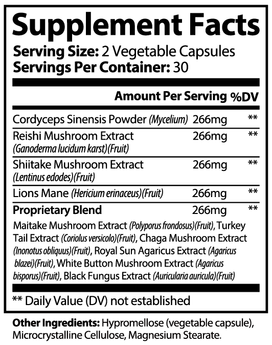 Mushroom Complex 10 X