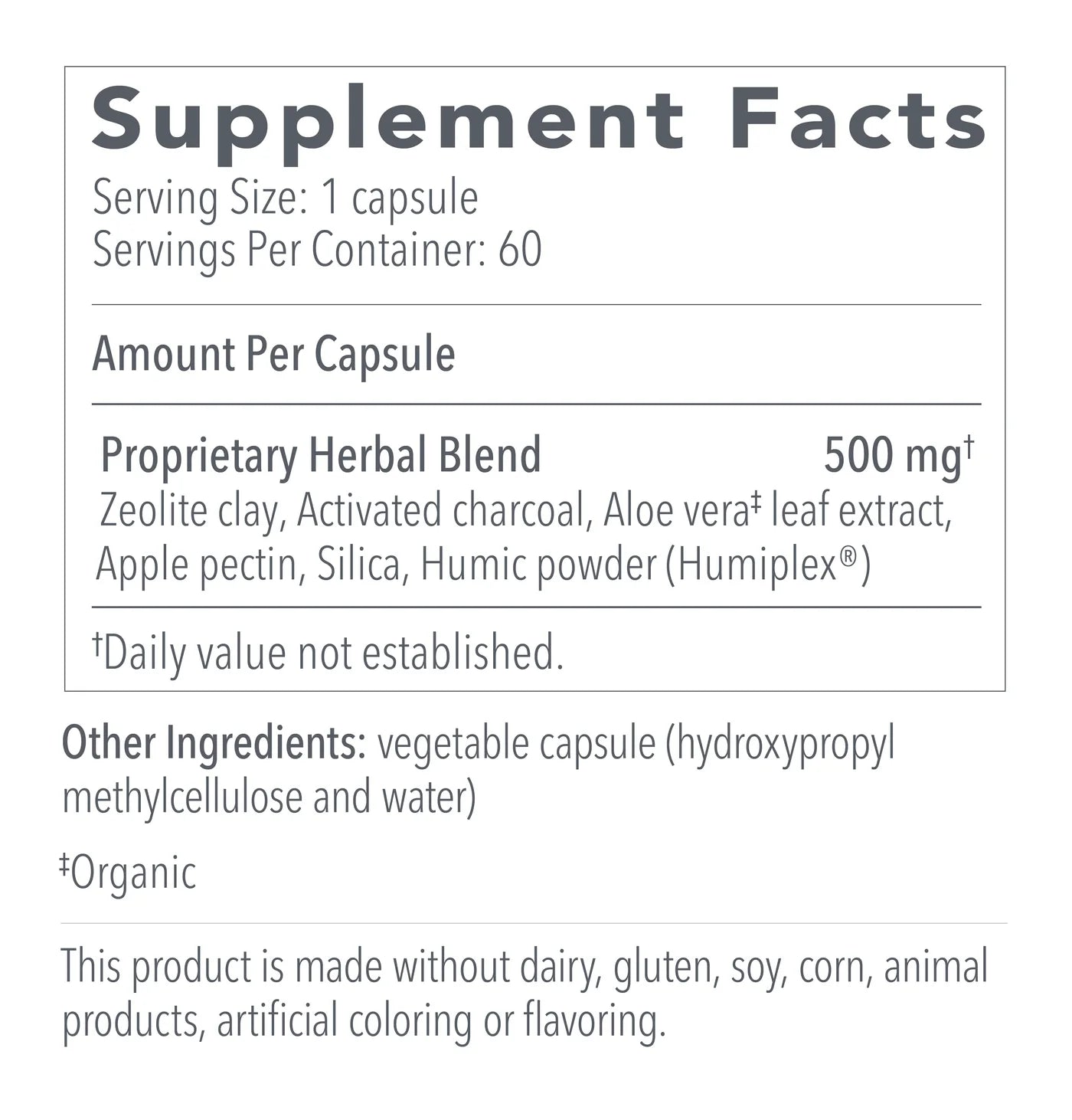 G.I. Detox®+  Zeolite, Charcoal & Herbal Formula