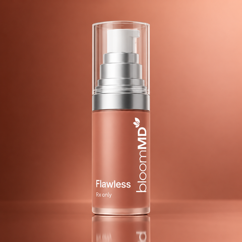 BloomMD Flawless illustrative prescription packaging