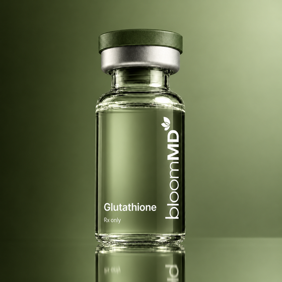 BloomMD glutathione illustrative prescription vial