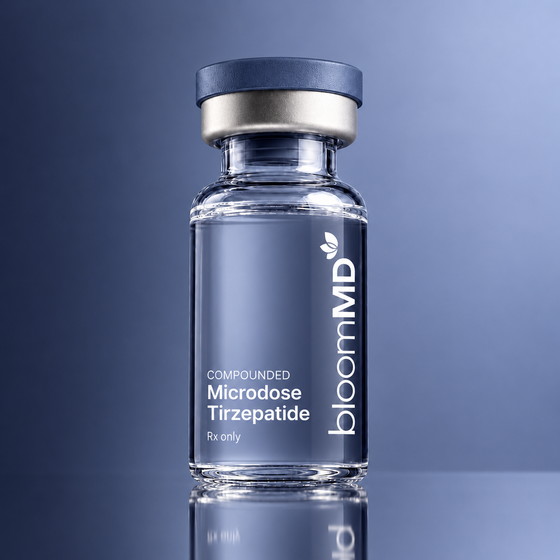 BloomMD microdose illustrative prescription vial