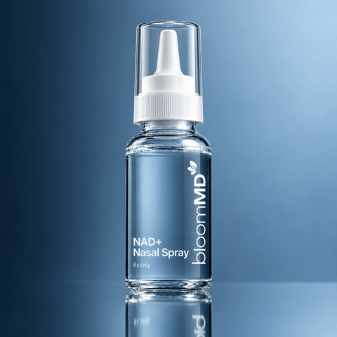 BloomMD NAD+ Nasal Spray illustrative prescription packaging