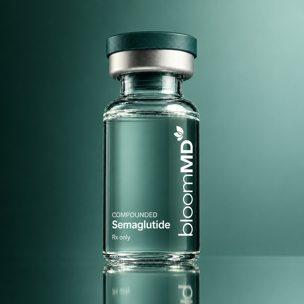 BloomMD compounded semaglutide illustrative vial