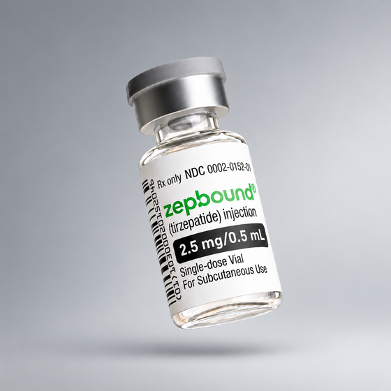 Zepbound illustrative product image on a soft gray gradient