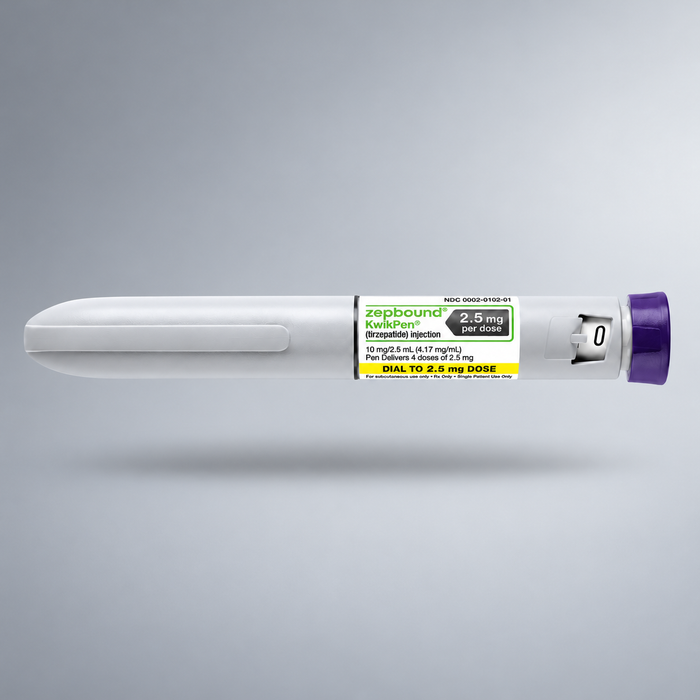Zepbound KwikPen illustrative product image on a soft gray gradient